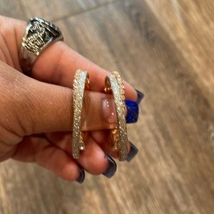 Crystal Hoop Earrings